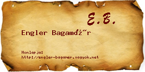 Engler Bagamér névjegykártya